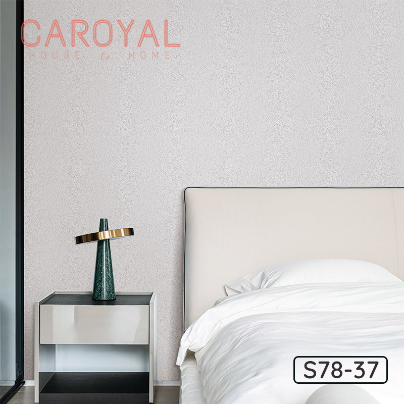 Giấy Vải Dán Tường CAROYAL Màu Mưa Xám S78-37 Giấy Vải Dán Tường CAROYAL Màu Mưa Xám S78-37