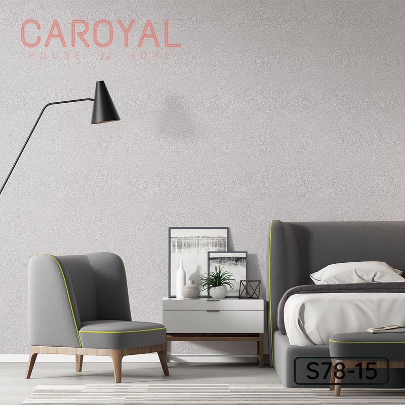 Giấy Vải Dán Tường Màu Xám Bá Tước S78-15 Giấy Vải Dán Tường Màu Xám Bá Tước S78-15