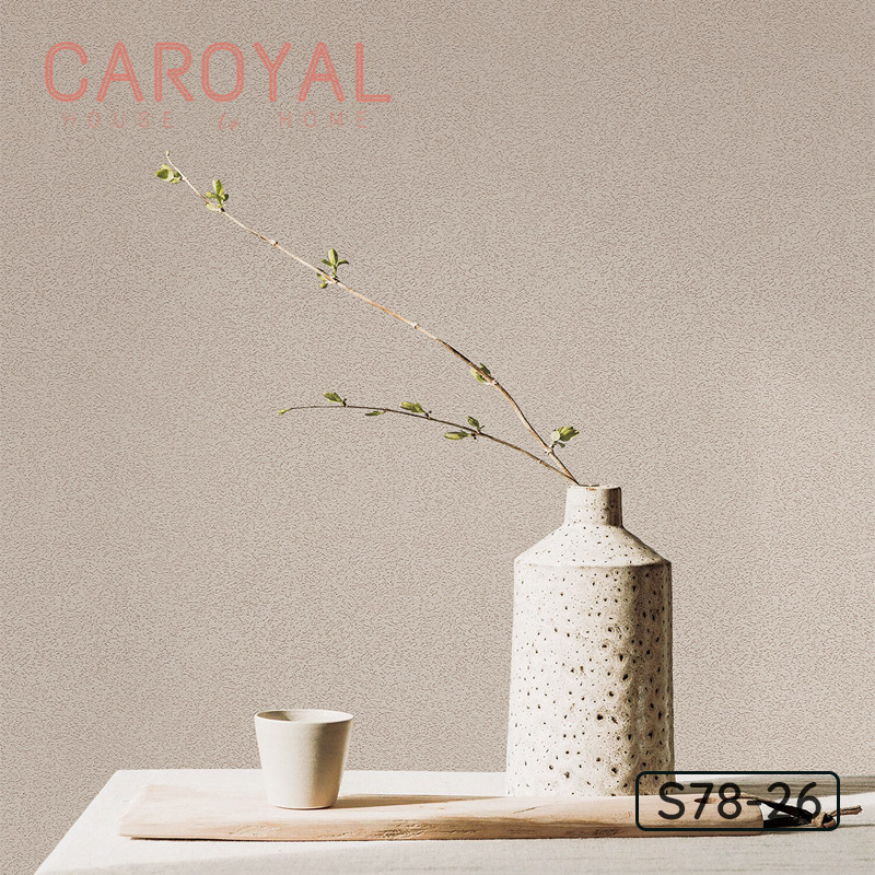 Giấy Vải Dán Tường Màu Xám Đất Sét S78-26 Giấy Vải Dán Tường Màu Xám Đất Sét S78-26