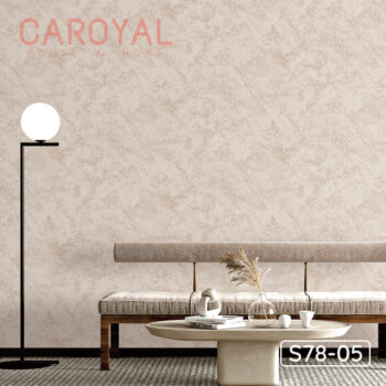 Vải Dán Tường Cao Cấp, Đẹp, Chính Hãng, Uy Tín, Nhiều Mẫu Mã Sang Trọng Vải Dán Tường Màu Phô Mai Caroyal S78-05