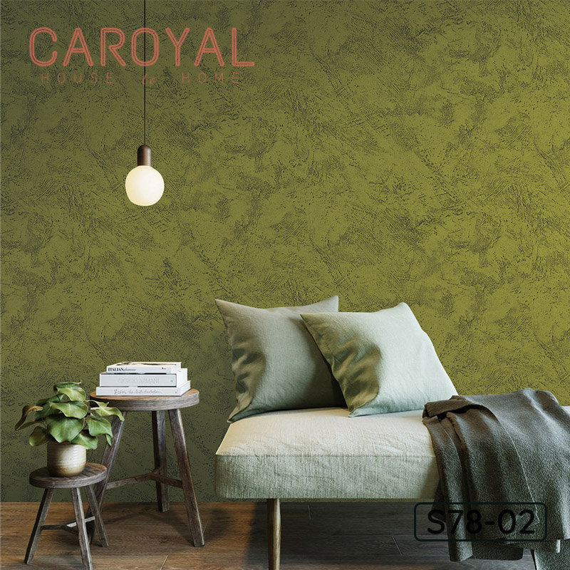 Vải Dán Tường Màu Xanh Ô Liu CAROYAL S78-02 Vải Dán Tường Màu Xanh Ô Liu CAROYAL S78-02