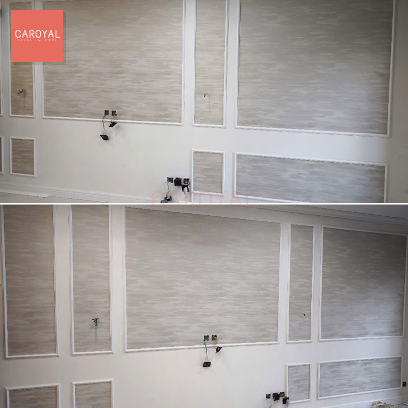 CAROYAL thi công vải dán tường sang trọng