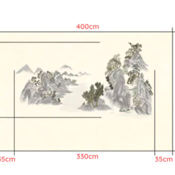 Kích thước Tranh dán tường vải giang sơn thịnh trị CAROYAL E7-02
