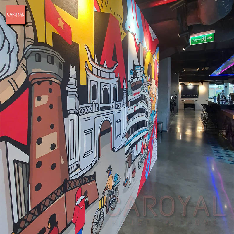 Dự án thi công vải dán tường cao cấp CAROYAL