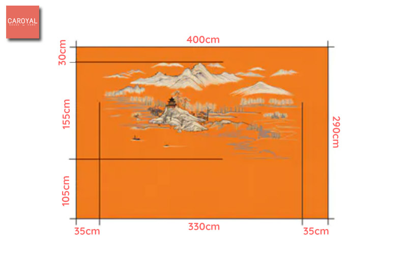 Kích Thước Tranh Dán Tường Giang Sơn Như Hoạ CAROYAL E7-09 Kích Thước Tranh Dán Tường Giang Sơn Như Hoạ CAROYAL E7-09