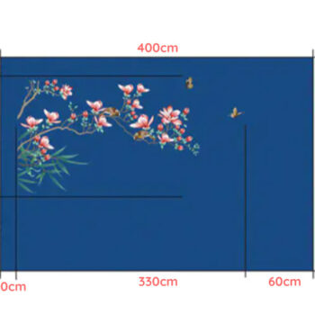 Kích Thước Tranh Thêu Dán Tường Thất Nhã Lan Hương CAROYAL E7-10