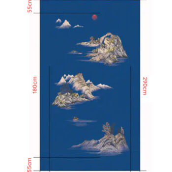 Tranh Vải Dán Tường Thuỷ Thiên Nhất Sắc CAROYAL E7-13 Kích Thước Tranh Vải Dán Tường Thuỷ Thiên Nhất Sắc CAROYAL E7-13