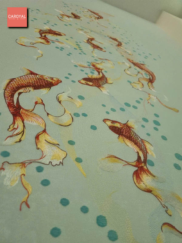 Thi công tranh dán tường E7-27 CAROYAL