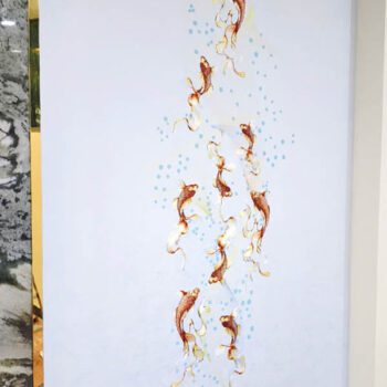 Tranh Dán Tường Cửu Ngư Tống Phúc E7-27 Thi công tranh dán tường E7-27 CAROYAL