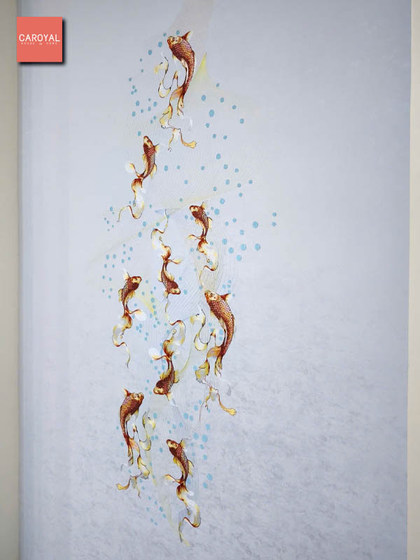 Thi công tranh dán tường E7-27 CAROYAL