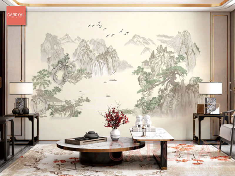 Tranh Dán Tường Dòng Chảy Vĩnh Hằng CAROYAL E7-03 Tranh Dán Tường Dòng Chảy Vĩnh Hằng CAROYAL E7-03