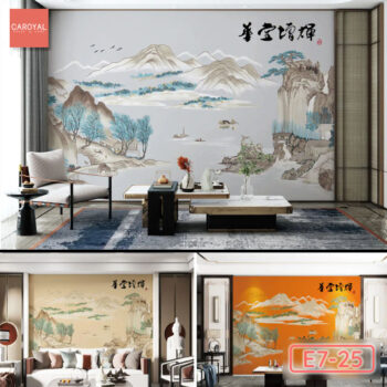 Vải Dán Tường Cao Cấp, Đẹp, Chính Hãng, Uy Tín, Nhiều Mẫu Mã Sang Trọng Tranh Dán Tường Hoa Đường Tăng Huy CAROYAL E7-25