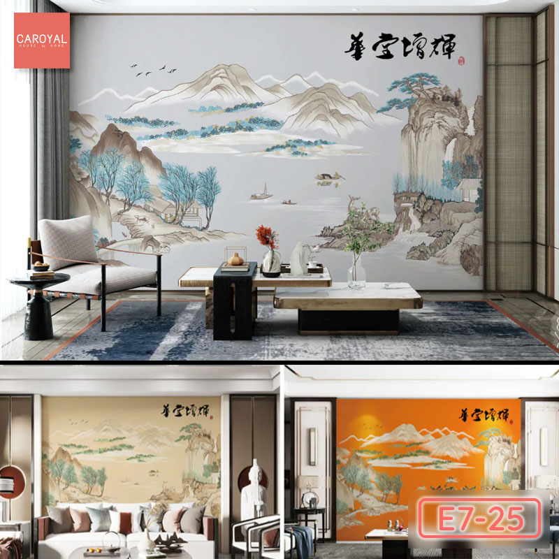 Tranh Dán Tường Hoa Đường Tăng Huy CAROYAL E7-25 Tranh Dán Tường Hoa Đường Tăng Huy CAROYAL E7-25