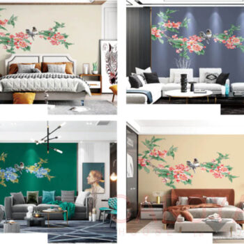 Tranh Vải Dán Tường Hoa Hương Tứ Di CAROYAL E7-07