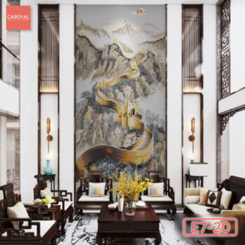 Vải Dán Tường Cao Cấp, Đẹp, Chính Hãng, Uy Tín, Nhiều Mẫu Mã Sang Trọng Tranh Dán Tường Khí Thế Hùng Vĩ CAROYAL E7-20