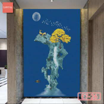 Vải Dán Tường Cao Cấp, Đẹp, Chính Hãng, Uy Tín, Nhiều Mẫu Mã Sang Trọng Tranh Dán Tường Phúc Lợi Như Ý CAROYAL E7-26