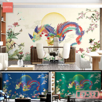 Tranh Dán Tường Phượng Vũ Cửu Thiên CAROYAL E7-32