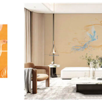 Tranh Dán Tường Phượng Vũ Tiên Linh CAROYAL E7-16