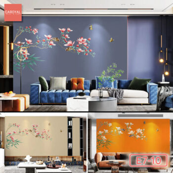 Vải Dán Tường Cao Cấp, Đẹp, Chính Hãng, Uy Tín, Nhiều Mẫu Mã Sang Trọng Tranh Dán Tường Thất Nhã Lan Hương CAROYAL E7-10