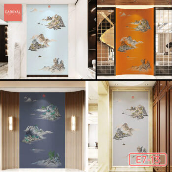 Tranh Dán Tường Thuỷ Thiên Nhất Sắc CAROYAL E7-13
