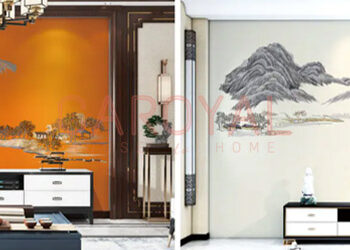 Tranh dán tường đẹp thuận phong thuận thuỷ CAROYAL E7-14