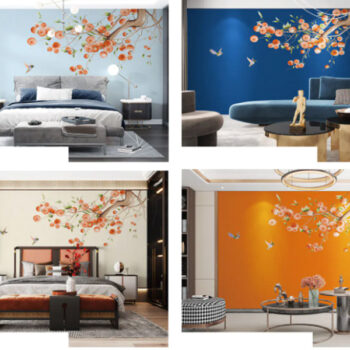 Tranh Dán Tường Vải Vạn Sự Như Ý CAROYAL E7-12