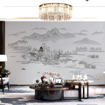 Mẫu Tranh Dán Tường Giang Sơn Như Hoạ CAROYAL E7-09