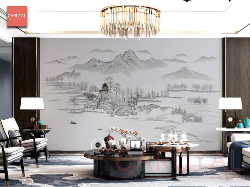 Mẫu Tranh Dán Tường Giang Sơn Như Hoạ CAROYAL E7-09 Mẫu Tranh Dán Tường Giang Sơn Như Hoạ CAROYAL E7-09