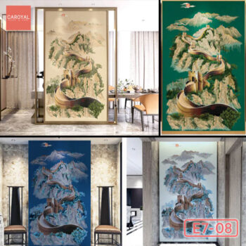 Vải Dán Tường Cao Cấp, Đẹp, Chính Hãng, Uy Tín, Nhiều Mẫu Mã Sang Trọng Tranh Dán Tường Quân Lâm Thiên Hạ CAROYAL E7-08
