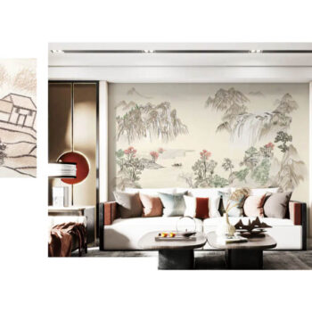 Tranh Dán Tường Sơn Hà Tráng Lệ CAROYAL E7-05