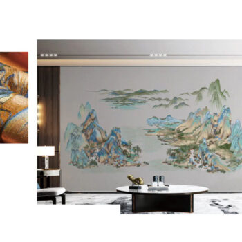 Tranh Vải Dán Tường Dòng Chảy Vĩnh Hằng CAROYAL E7-03 Tranh Vải Dán Tường Dòng Chảy Vĩnh Hằng CAROYAL E7-03