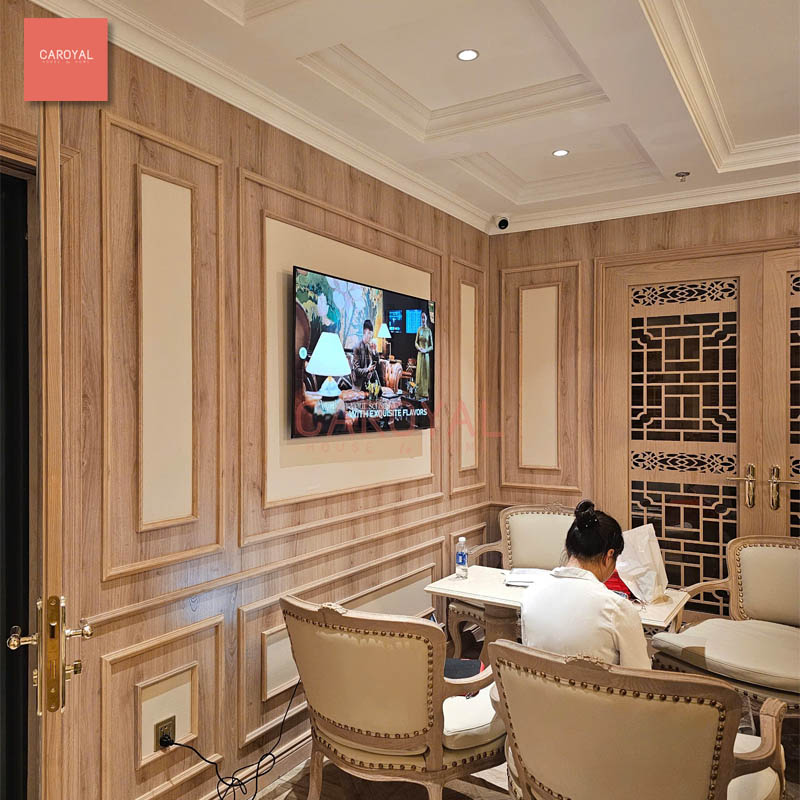 Dự án vải dán tường CAROYAL phòng chờ VIP nhà ga T3 Tân Sơn Nhất