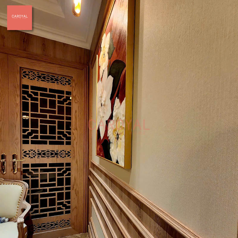 Dự án vải dán tường CAROYAL phòng chờ VIP nhà ga T3 Tân Sơn Nhất