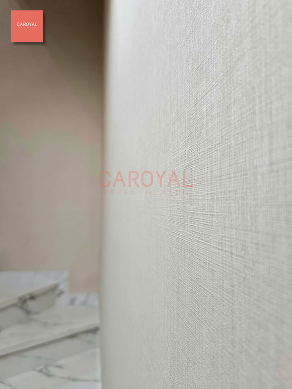 Dự án vải dán tường quy mô 6 phòng và hành lang nhà phố Bình Tân