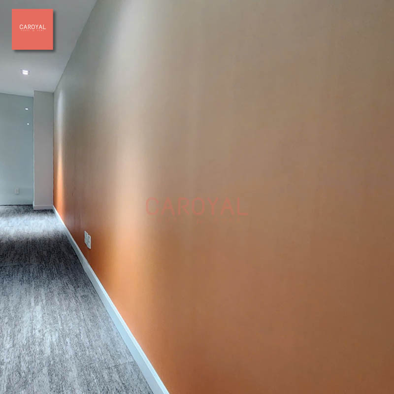 Dự án thi công vải dán tường CAROYAL cho thang máy văn phòng công ty Quận 3