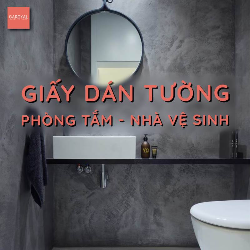 Giấy dán tường phòng tắm, nhà vệ sinh cao cấp