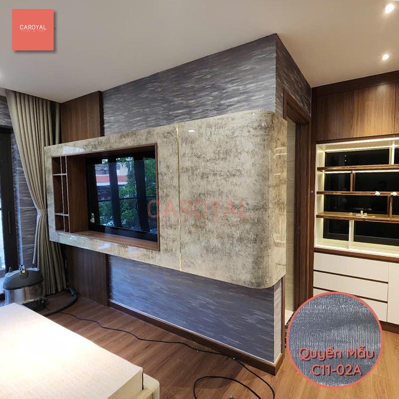 Cong trinh vai dan tuong nha pho tai Binh Duong mau vai C11 CAROYAL