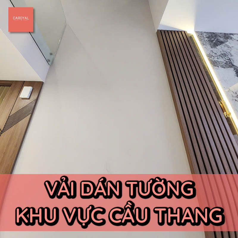 Dự án thi công vải dán tường CAROYAL cho văn phòng công ty quận Bình Thạnh