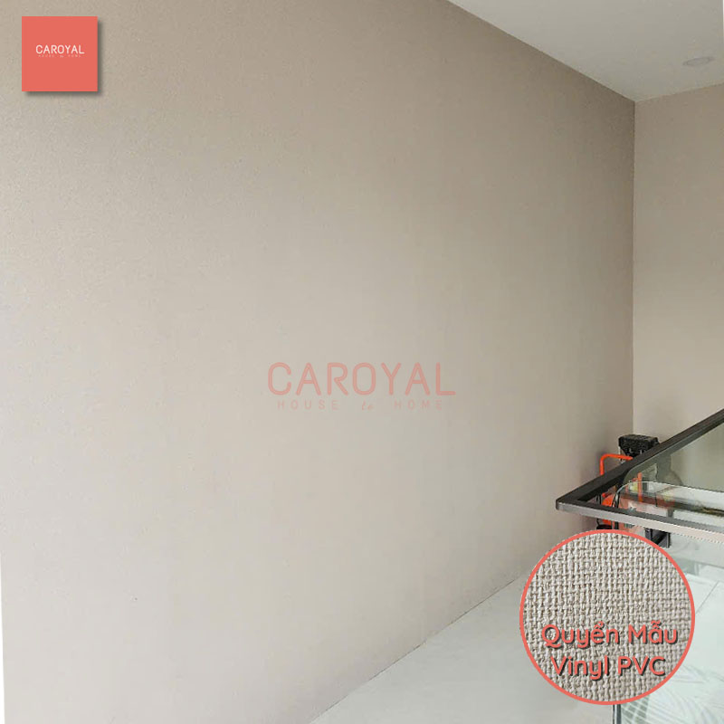 Vải dán tường nhà phố tại Bình Dương sử dụng vải Vinyl PVC CAROYAL
