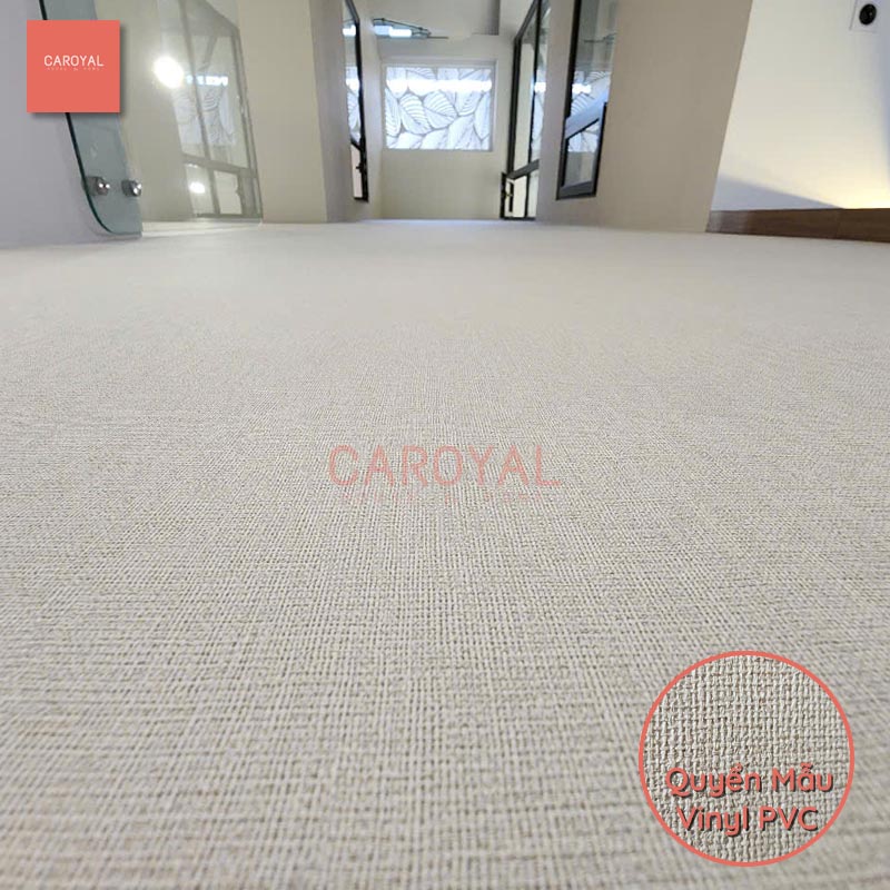 Vải dán tường nhà phố tại Bình Dương sử dụng vải Vinyl PVC CAROYAL